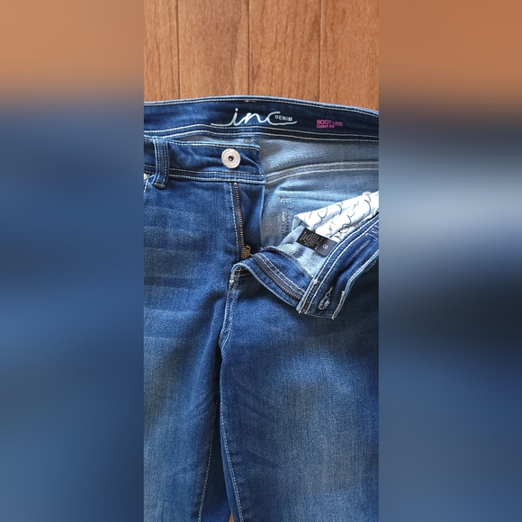 I.N.C DENIM BOOT LEG CURVY FIT SIZE 8 - Picture 2 of 8